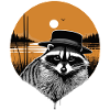 Waschbär mit Hut
