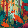 Fox in the forest
