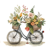 Bicycle with flowers
