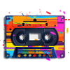 Farbige Kassette