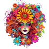 Flower power girl