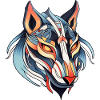 Wolf Neo Traditional Tattoo Drawing