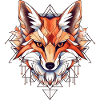 Fox Neo Traditional Tattoo Drawing