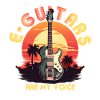 Sunset Gitarre Geschenk