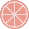 aufgeschnittene Grapefruit