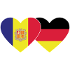 Andorra Germany Flag Heart