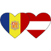 Andorra Austria Flag Heart