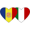Andorra Italy Flag Heart