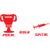 Pokal oder Spital rot
