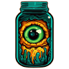 Monster Eye in Glass