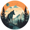 Wolf in the mountains