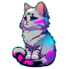 mignon petit chat gris