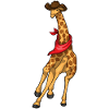 Girafe Cowboy Cowboy Chapeau