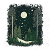 Wald bei Vollmond