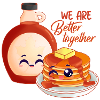pancake, maple syrup, breakfast