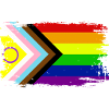 Drapeau Progress Pride 2023