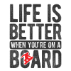 Snowboard Spruch für Snowboarder