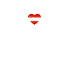 Austria Heartbeat Flag Austrian