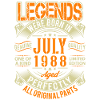 1988 July Birthday Legend