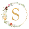 Personalisierbar Monogramm S Floral