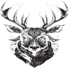 Deer head 8