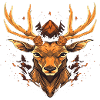 Deer head 9
