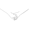 single line couple holding hands