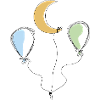 Moon and Balloons