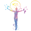 Gymnast with clubs Rhythmic gymnastics