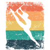 Gymnaste Baton Gymnastique Rythmique Rétro