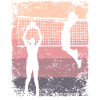 Volleyball Player Retro Beach Volleyball