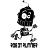 Robot coureur noir
