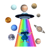 ufo,space,LGBT,rainbow,planet