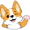 Welcoming corgi