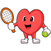 Heart Tennis Tennis Racket