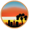 Los Angeles Sunset and Palm