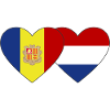 Andorra Holland Flag Heart