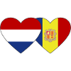 Holland Andorra Flag Heart