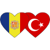 Andorra Turkey Flag Heart