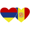 Armenia Andora Flag Heart