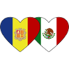 Andorra Mexico Flag Heart