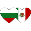 Bulgaria Mexico Flag Heart