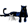 Katz und Maus - schwarzer Panther
