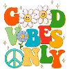 good vibes, peace and love, summer