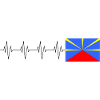 Reunion Island Flag Heartbeat