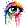 Expressive Rainbow Eye