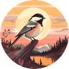 Chickadee bird