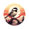 Chickadee bird