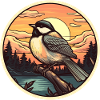 Chickadee bird
