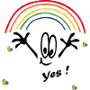 yes, Regenbogenfarben, rainbow